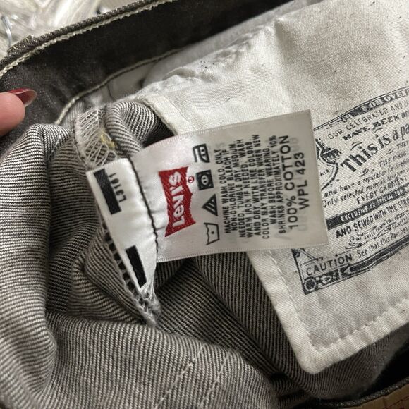 Levis 501 Jeans Men 36x34 Brown Button Fly Denim Faded Y2k VTG Rugged México - Picture 8 of 16